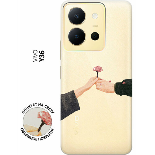 Силиконовый чехол с принтом Hands для Vivo Y36 / Виво У36 силиконовый чехол с принтом dancing couple для vivo y36 виво у36