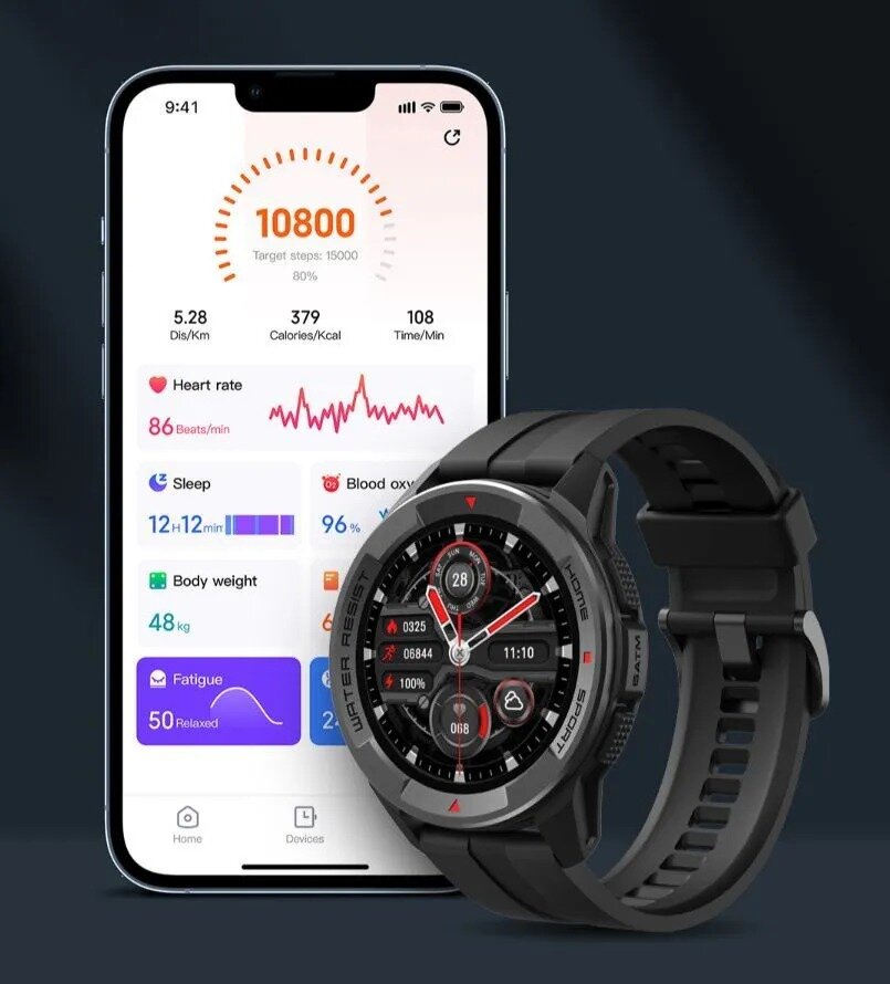 Картинки Умные часы Mibro Watch X1, с русским языком, XPAW005 EU, черный