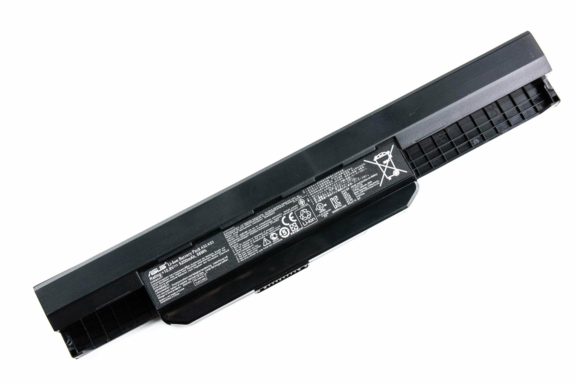 Аккумулятор для Asus K53 K43 X44 X53 X54 (10.8V 4400mAh) ORG p/n: A32-K53, A42-K53