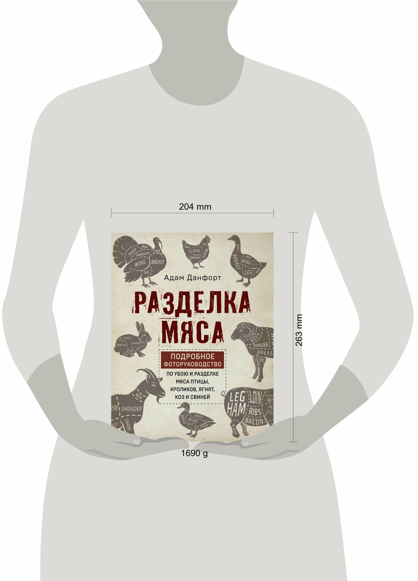 Разделка мяса. Подробное фоторуководство по убою и разделке мяса птицы, кроликов, ягнят, коз - фото №9