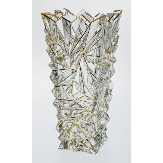 фото Ваза BOHEMIA JIHLAVA "GLACIER" 30,5 см, декор "Отводка золото, золотые линии" 79/89J59/0/81J51/305/1919001