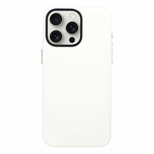 Чехол Leather Case KZDOO Noble Collection для iPhone 15 Pro Max 6.7, белый (10)