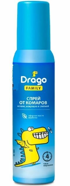 Grass Средство репеллентное Drago FAMILY, спрей, 100 мл