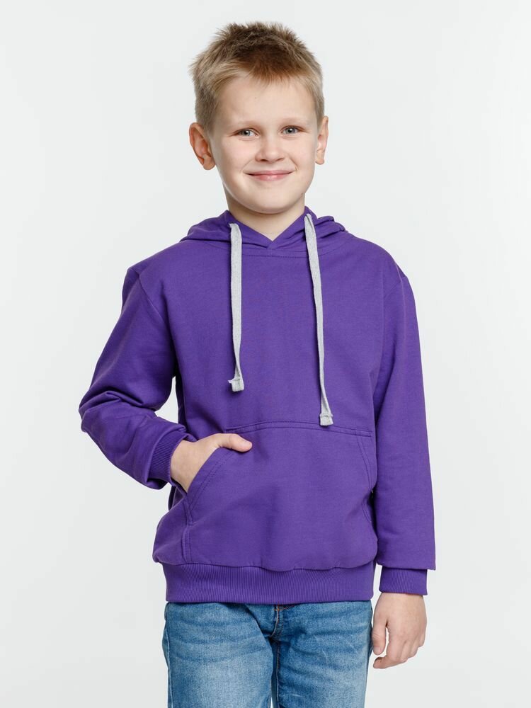 Худи толстовка для мальчика девочки Molti Kirenga Kids детский свитшот с капюшоном с длинным рукавом спортивный фиолетовая