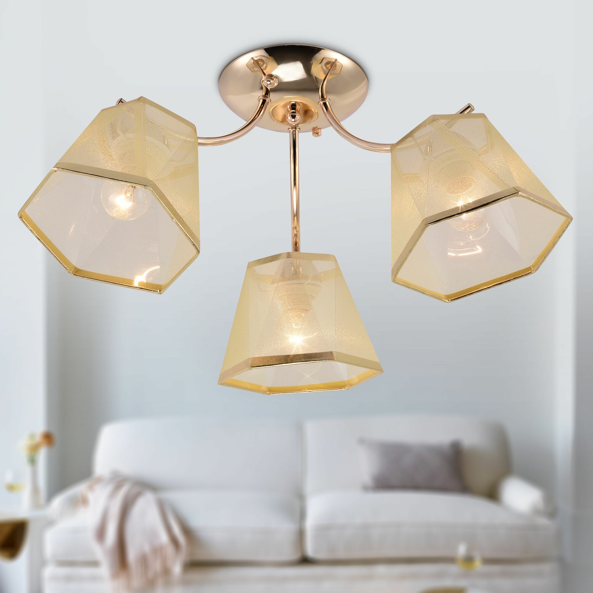 фото Люстра Rivoli Alyssa 9168-303 3 х Е27 60 Вт модерн