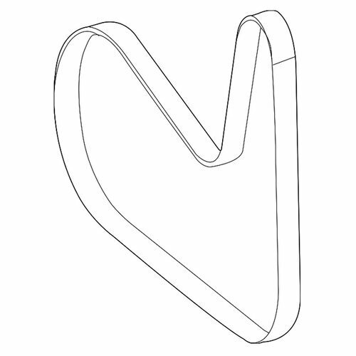Ремень поликлиновой 1707ММ Mercedes A0009933900