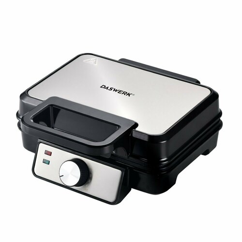 Электровафельница антипригарная для венских и бельгийских вафель 2 вафли 1200 Вт DASWERK WM-6 455653 3181₽