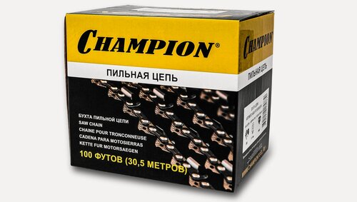 Изображение товара Бухта цепи CHAMPION A050-L-100RPRO, 3/8", 1,3 мм, 1640 звеньев / цепь пильная