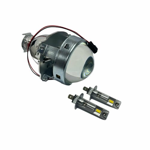 Светодиодные LED лампы H1 для линз билинз G5 G6 G7 цоколь Н1 6500к 55W 2150₽