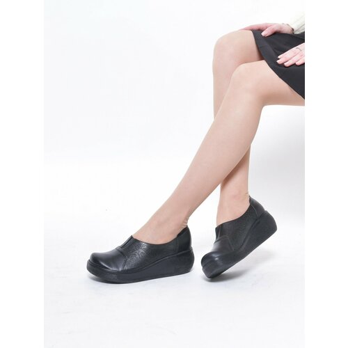 фото Туфли belwest женские из натуральной кожи, размер 38, черный