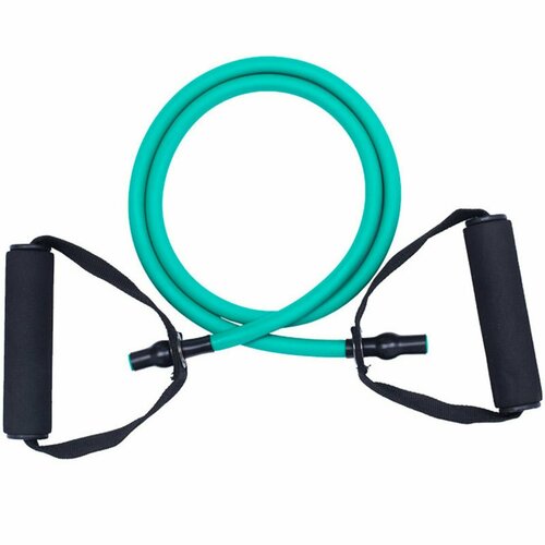 Эспандер трубка EST-120-D с ручками на растяжение упругость - 12кг зеленый E32586 566₽