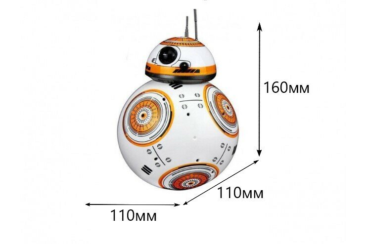 Радиоуправляемый робот Sphero Star Wars BB-8 Flying Fairy, звуковые и световые эффекты — фото 1
