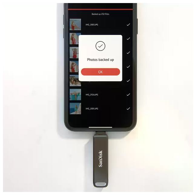Накопитель SanDisk 64GB iXpand Luxe Type-C/Lightning Flash Drive SDIX70N-064G-GN6NN — фото 1