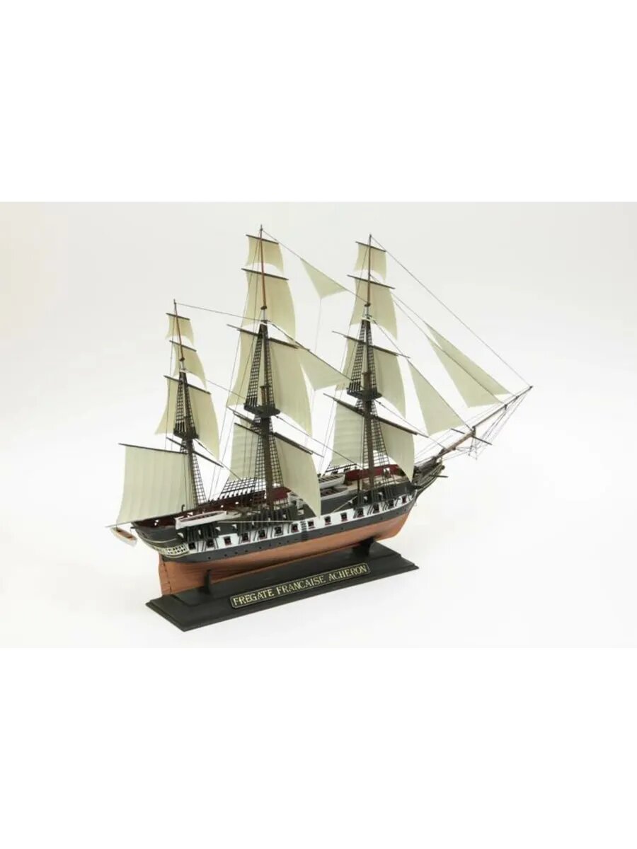 ZVEZDA Французский фрегат Ашерон сборная модель 222 детали, масштаб 1:200 — фото 1