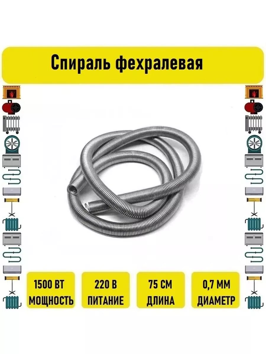 Спираль 1.5 Квт фехралевая для шаурмы д. 0.7мм