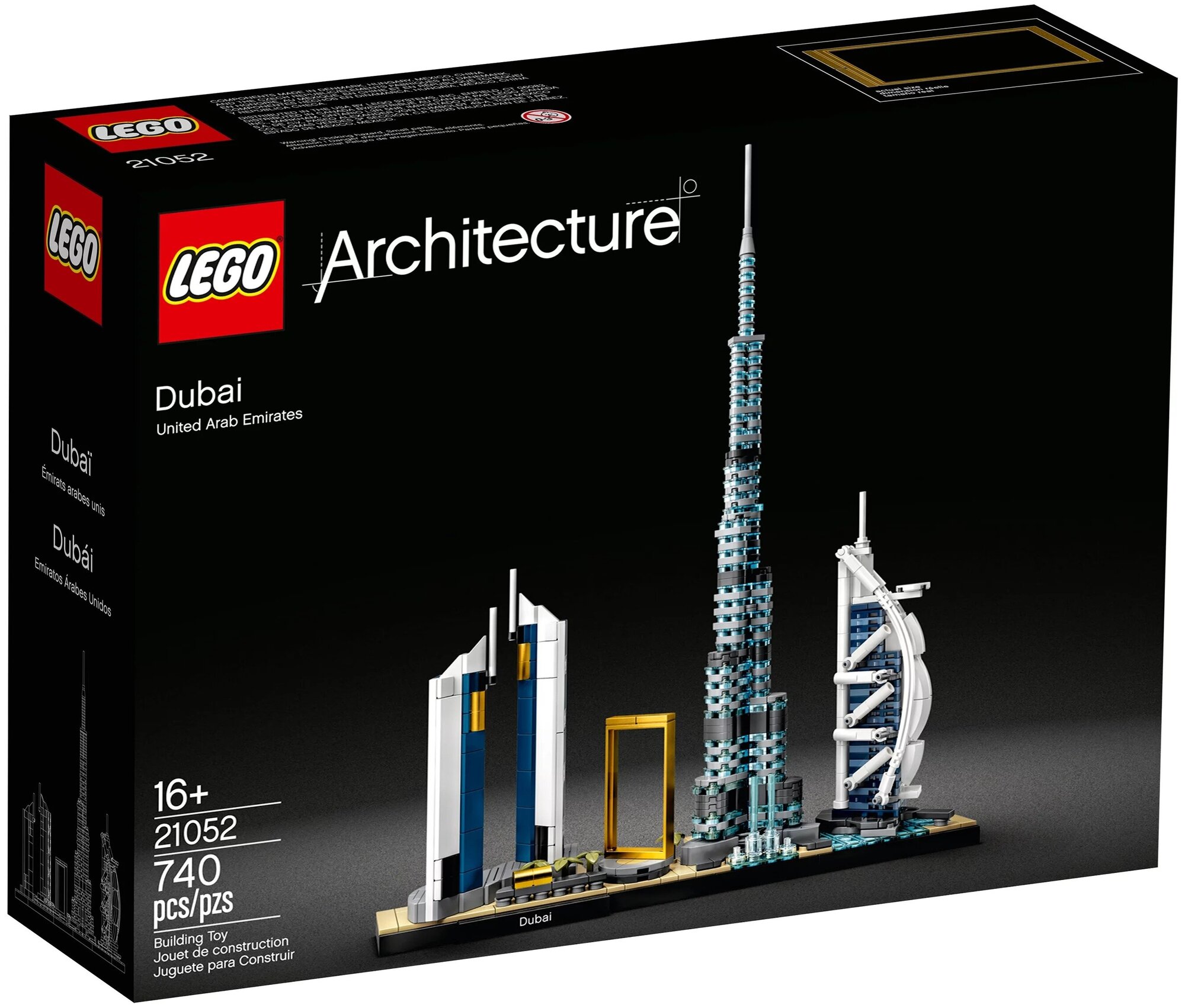 Конструктор LEGO Architecture 21052 Skylines Dubai Дубай Небоскребы, 740 дет.