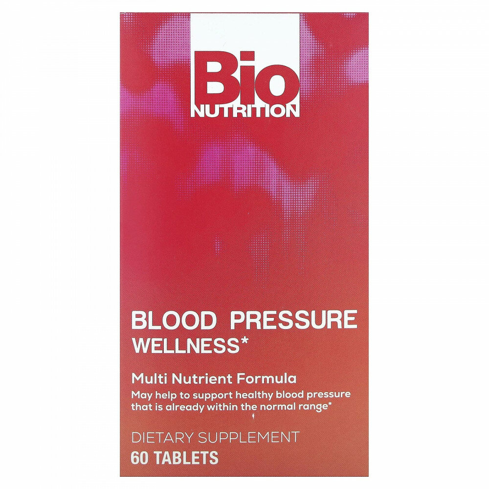 Bio Nutrition, Здоровье кровяного давления, 60 таблеток