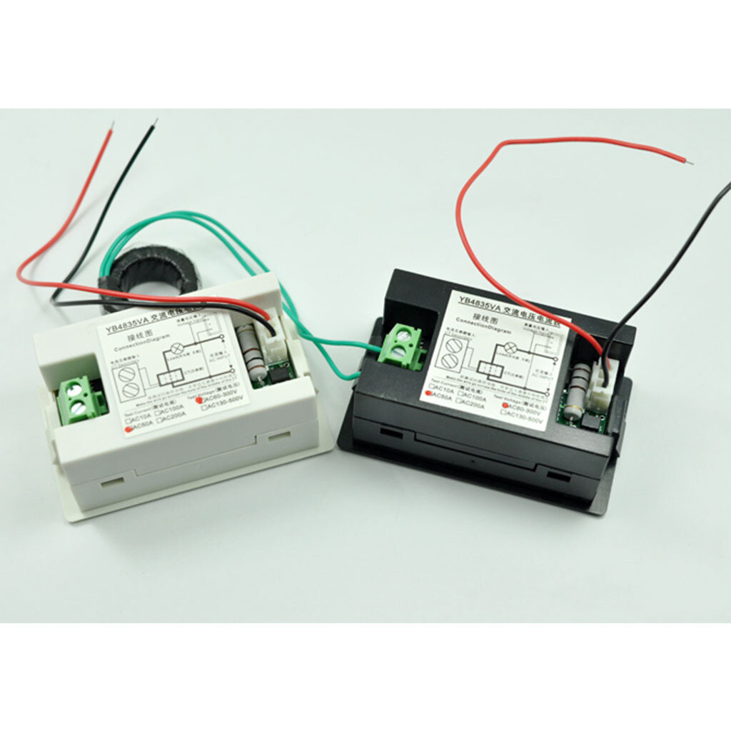 Изображение (1 шт.) YB4835VA-500V/50A Цифровой вольтметр переменного тока - черный