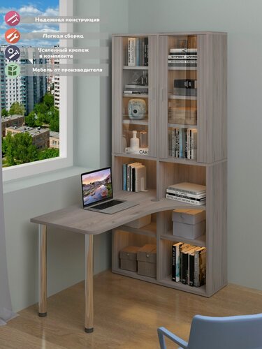 Изображение товара Стол-Стеллаж СУ(ш2в2)+2ФС/140 Н прав нельсон