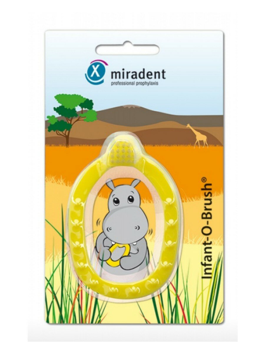 Зубная щетка miradent InfantOBrush желтый