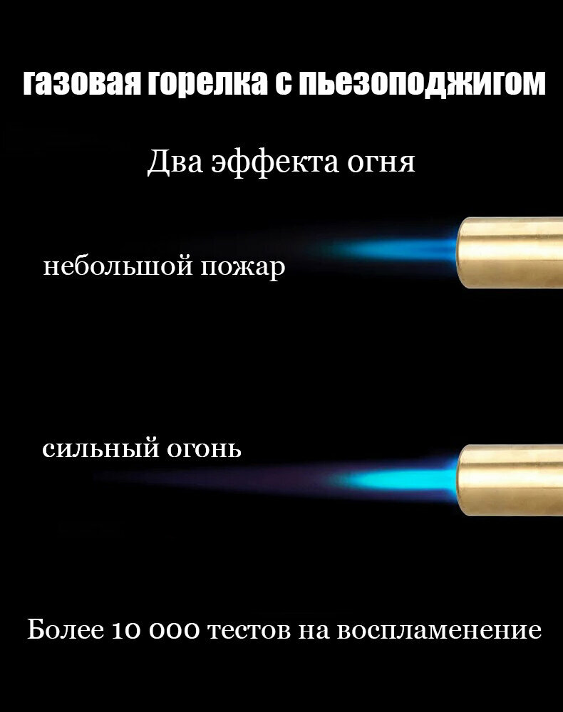 Газовая горелка с пьезоподжигом до 1300 градусов — фото 1