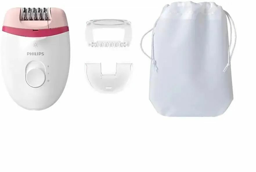 Эпилятор Philips Satinelle BRE255 с подсветкой Opti-light и 3 аксессуарами