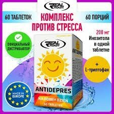 Антидепрессивный комплекс Real Pharm Antidepres, БАД, Польша, 60 шт