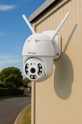 Изображение товара Купольная поворотная 4G WiFi камера видеонаблюдения Onviz U70, беспроводная уличная камера для дачи, для дома