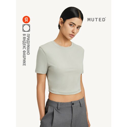 фото Футболка muted slim, размер s, серый