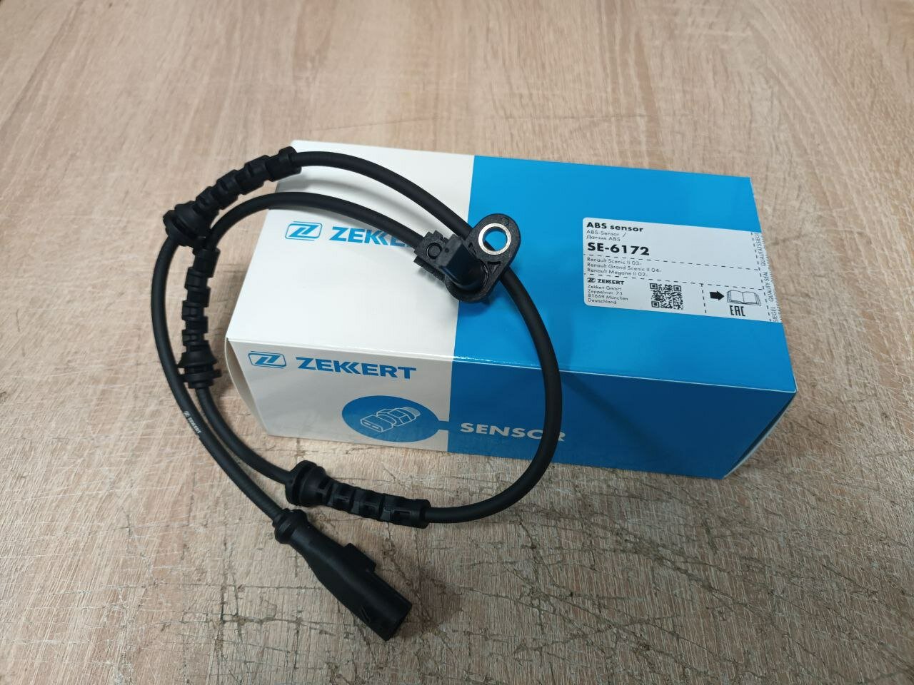 Датчик АБС передний Renault Fluence  Рено Флюенс  Меган 3  Сценик 3 Zekkert
