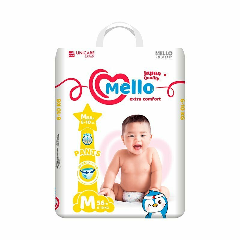 Подгузники-трусики MELLO M56, для малышей от 0 до 11 кг, гипоаллергенные, дышащие