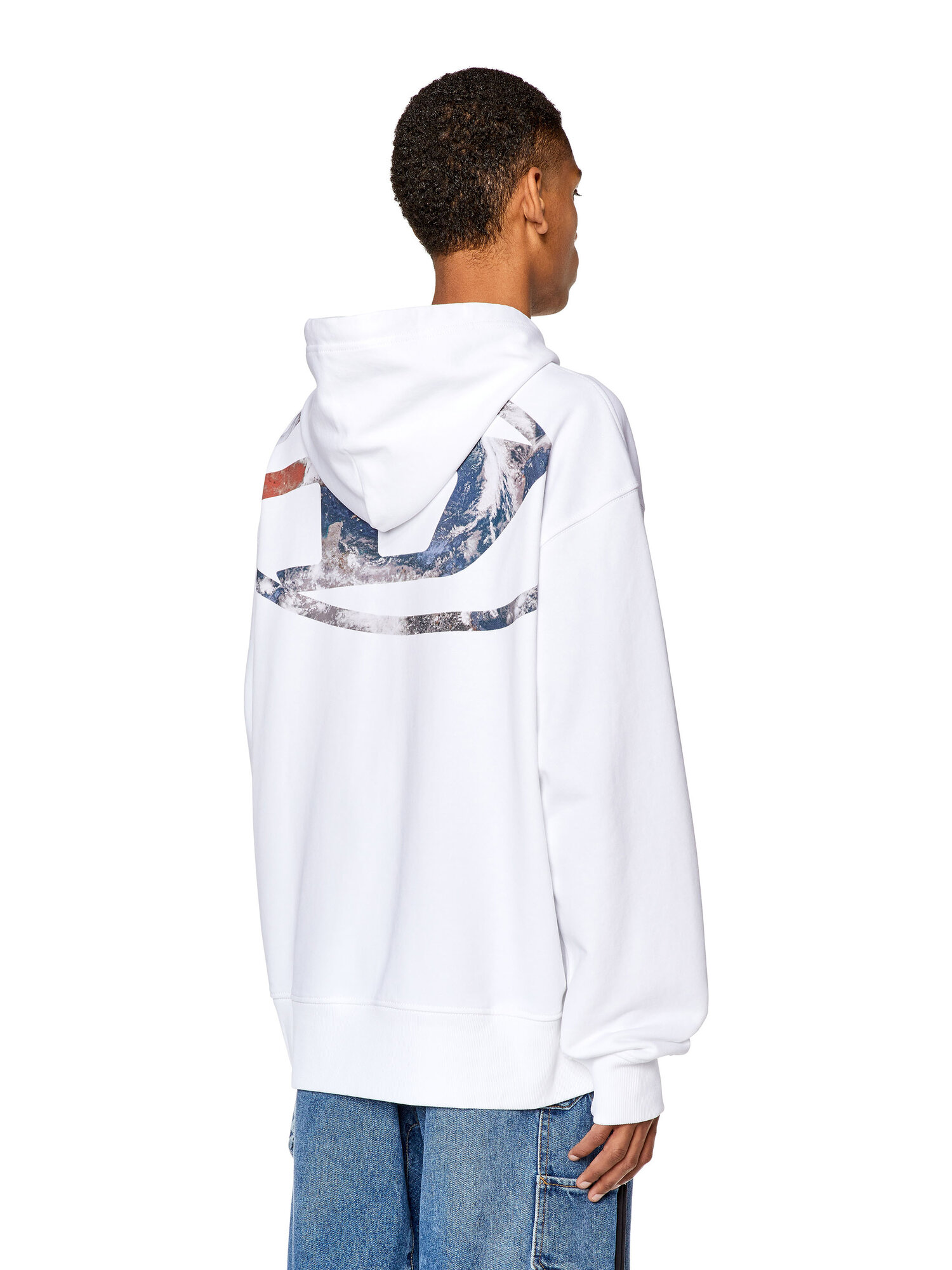 Худи DIESEL, размер XL, , белый — фото 1