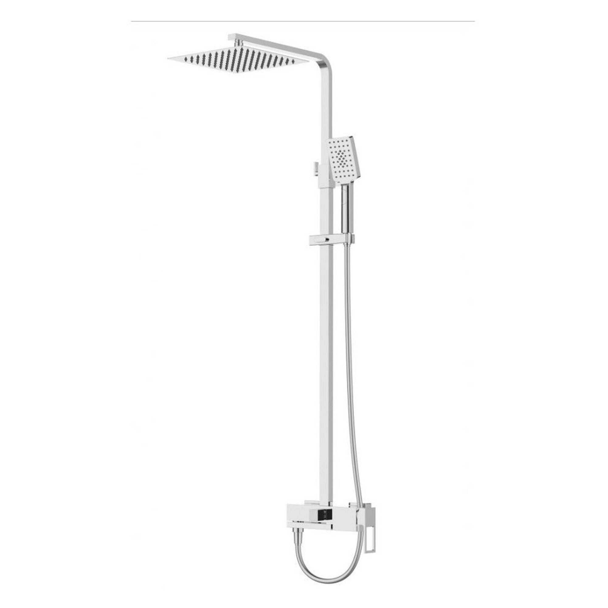 Душевая стойка BelBagno "Luce", латунь, хром, с верхним и ручным душем