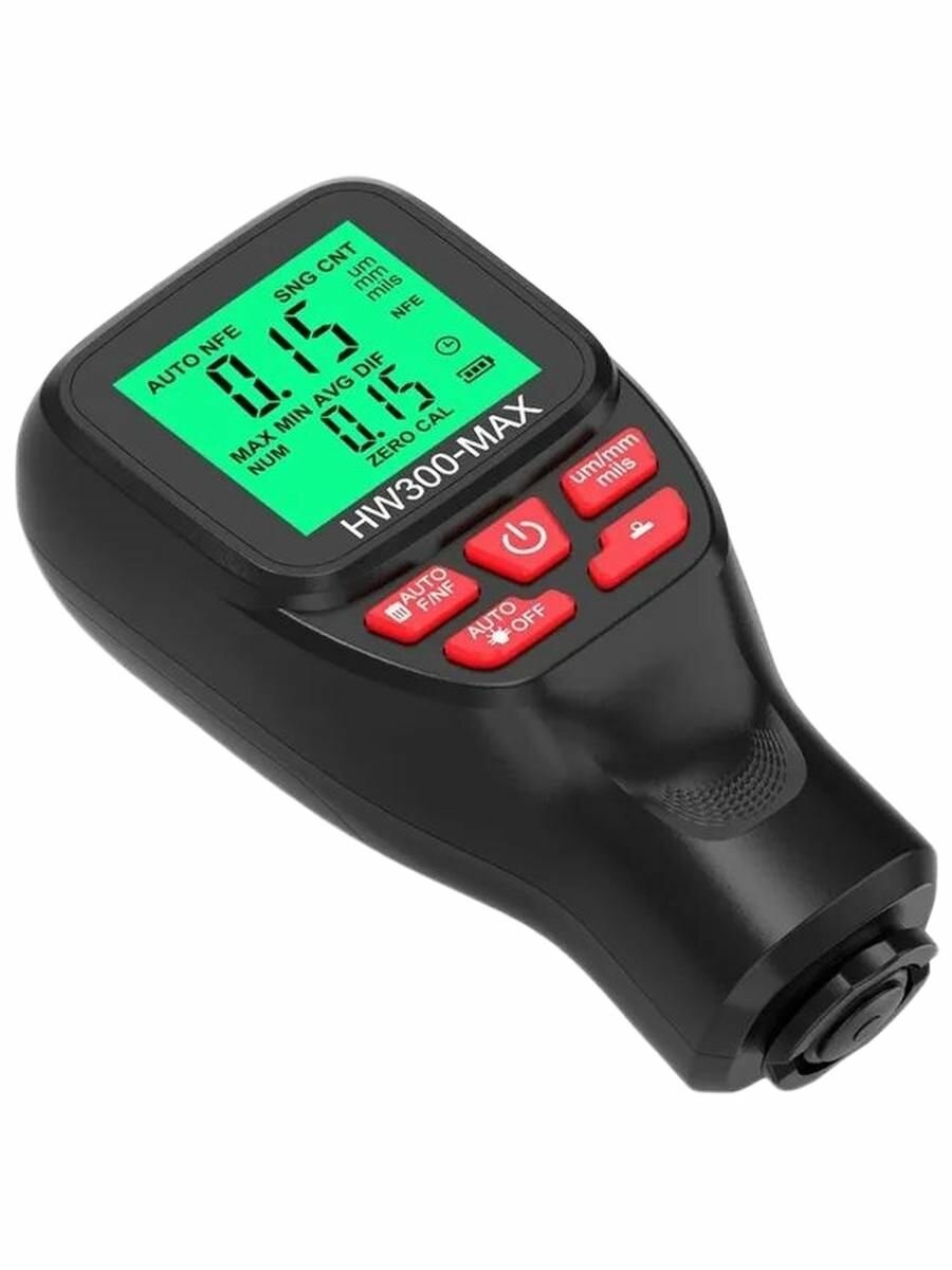 Толщиномер автомобильный лакокрасочных покрытий для автоподбора ЛКП магнитный HW300MAX