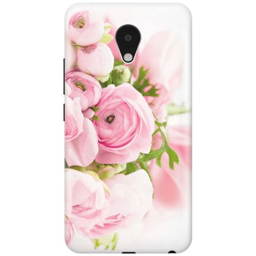 фото Cиликоновый чехол на meizu m5 / мейзу м5 с принтом "розовые розы" gosso