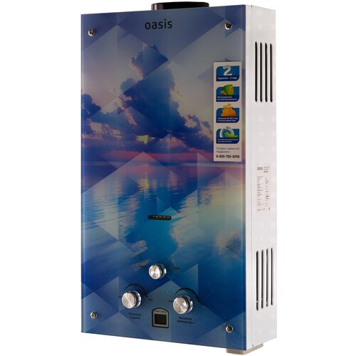 проточный газовый водонагреватель oasis glass 20sg цветок Проточный газовый водонагреватель Oasis Glass 20SG, разноцветный