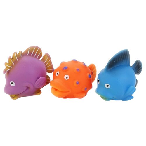 Игрушка для ванной Играем вместе 3 Рыбки (В1581623), разноцветный