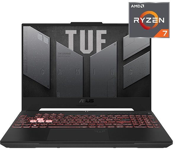 Игровой ноутбук ASUS / TUF Gaming A15, FA507NV-LP023W, 90NR0E85-M002H0, R7165SG46W1