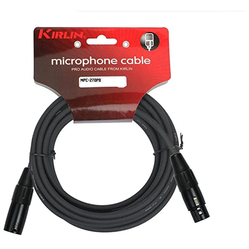 Кабель микрофонный 10 метров XLR - XLR, Kirlin MPC-270PB/10m