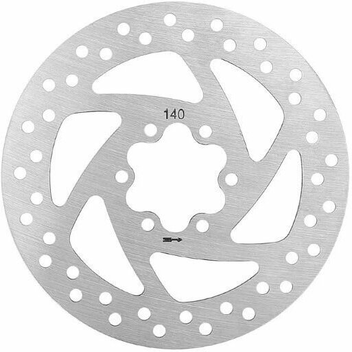 Тормозной диск для электросамоката 140 мм (Kugoo M4, M4 PRO, Max Speed, G-Booster, G1, WS Taiga), 6 болтов / Ротор дискового тормоза для электро самоката