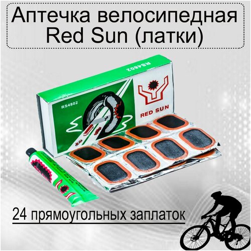 фото Аптечка велосипедная 24 заплатки red sun (латки) нет бренда
