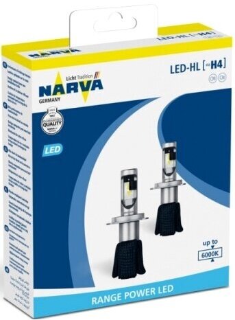 NARVA комплект ламп светодиодных LED H4 RANGE PERFORMANCE 6500K 18032, 2шт - фотография № 15