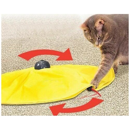 Интерактивная игрушка для кошек Cats Toy. Мышка под ковриком.
