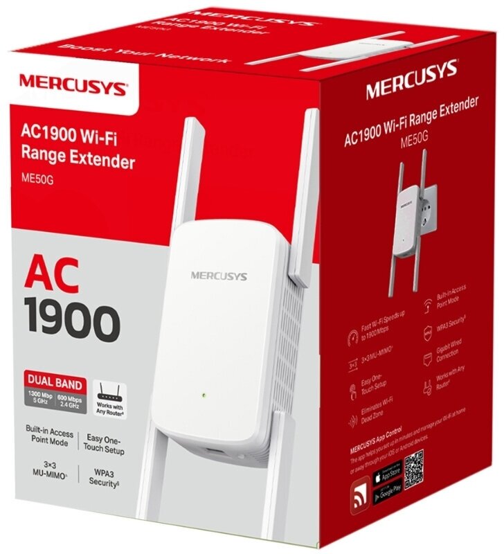 Усилитель Wi-Fi сигнала Mercusys ME50G AC1900