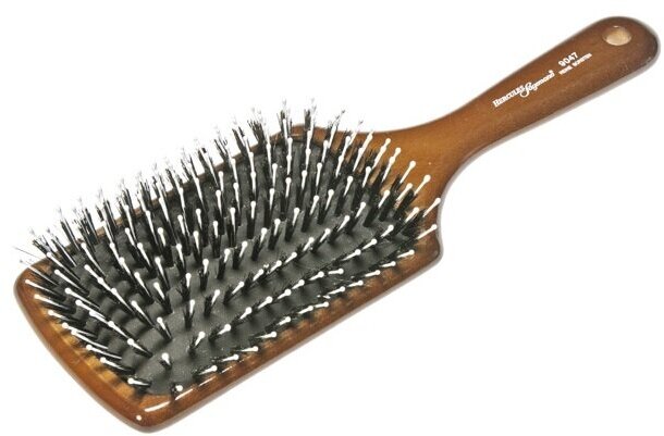 Hercules Геркулес Щетка большая массажная деревянная с комбинированной щетиной 9047 -