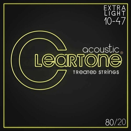 струны d addario ej10 bronze 80 20 10 47 бронза для акустической гитары Струны для акустической гитары Cleartone 7610