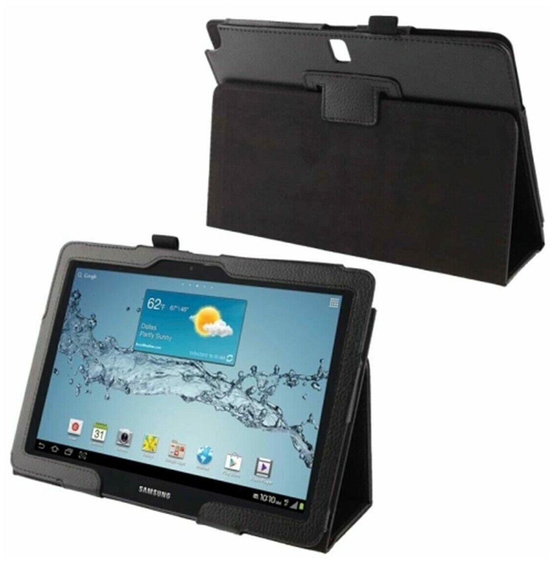 Чехол-книжка MyPads для планшета Samsung Galaxy Note 10.1 2014 edition SM-P6000/ P6010/ P6050 с мульти-подставкой и застежкой черный