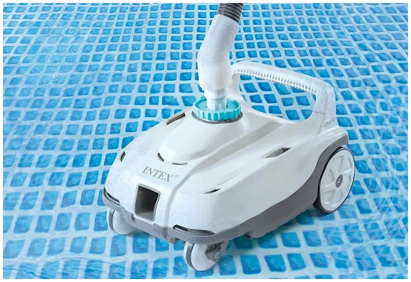 Автоматический пылесос для бассейнов ZX100, робот пылесос для очистки дна, шланг 6.5 м, Intex 28006 - фотография № 2