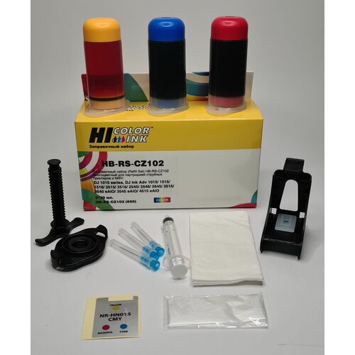 Заправочный набор Hi-Black CZ102AE для HP DJ 2515/3515, для картриджа №650, Color, 3x30мл