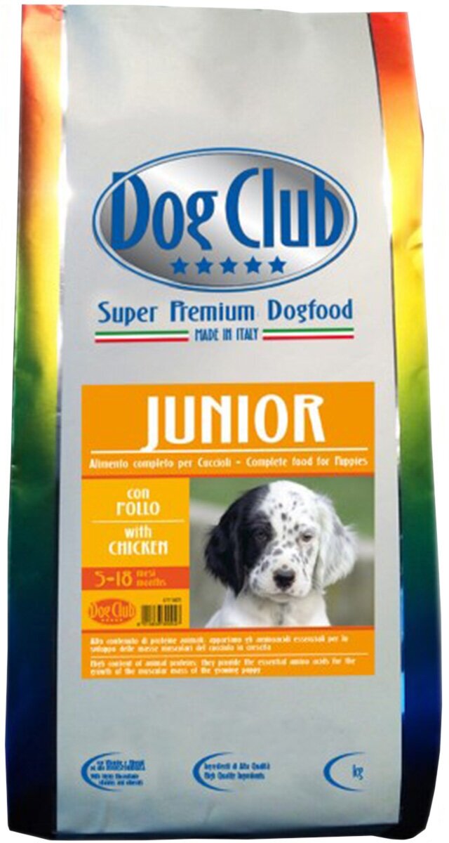 Корм для молодых собак всех пород Dog Club Junior, 2,5 кг